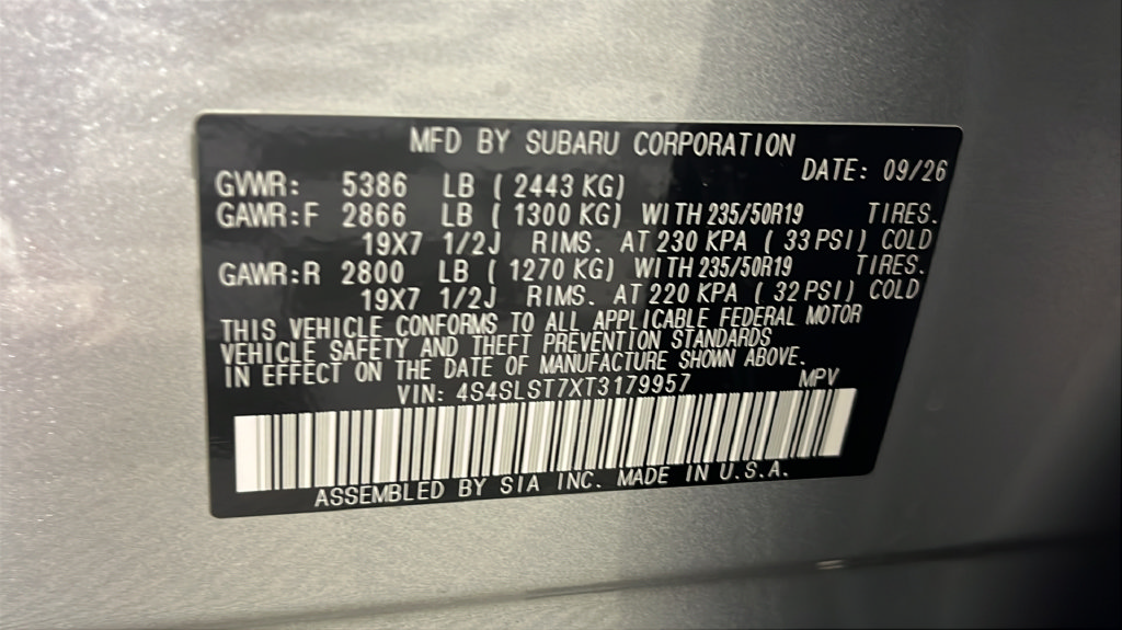 New 2026 Subaru Forester Touring AWD/4WD image 33