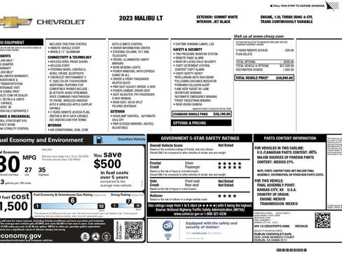 Used 2023 Chevrolet Malibu LT image 3