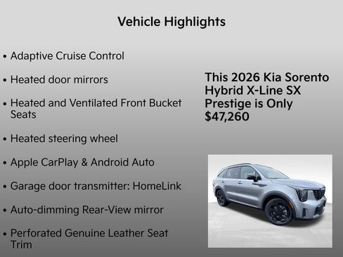 New 2026 Kia Sorento SX Prestige image 10
