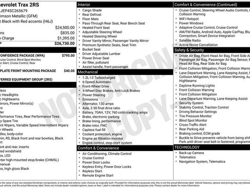 Used 2025 Chevrolet Trax RS w/ Driver Confidence Package FWD image 28