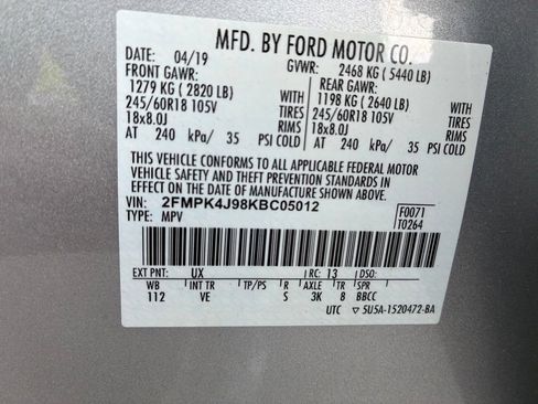 Used 2019 Ford Edge SEL w/ Equipment Group 201A AWD/4WD image 63