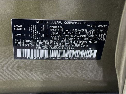 Used 2021 Subaru Outback Limited XT w/ Popular Package #2 AWD/4WD image 38