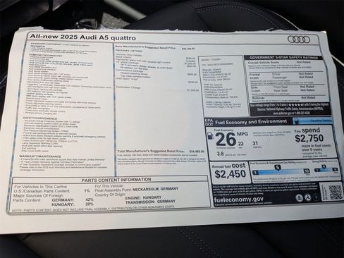 New 2025 Audi A5 2.0T Premium image 18
