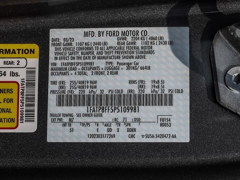 Used 2023 Ford Mustang GT Premium w/ Equipment Group 401A RWD image 30