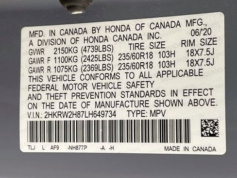 Used 2020 Honda CR-V EX-L image 10