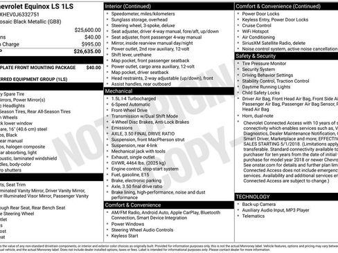 Used 2018 Chevrolet Equinox LS image 3