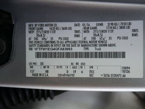 Used 2016 Ford F150 Lariat w/ Equipment Group 502A Luxury image 30