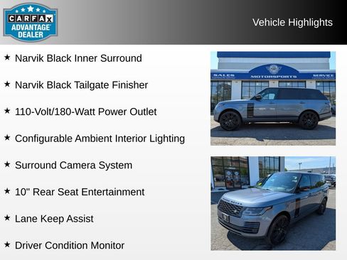 Used 2018 Land Rover Range Rover Long Wheelbase Supercharged AWD/4WD image 12