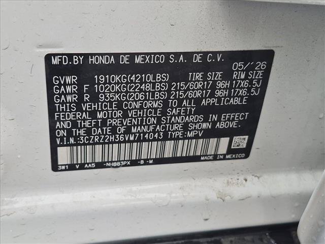 Certified 2027 Honda HR-V LX image 14