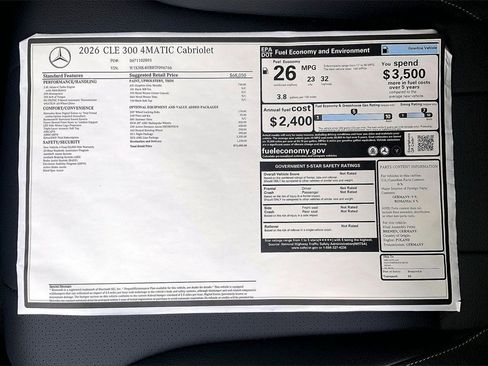 New 2026 Mercedes-Benz CLE 300 4MATIC Cabriolet image 19