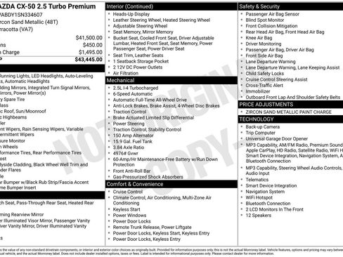 Used 2025 MAZDA CX-50 AWD 2.5 Turbo w/ Premium Pkg image 18