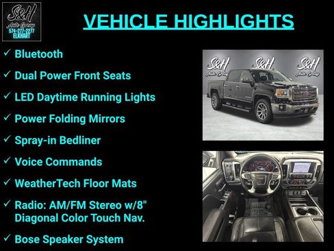 Used 2014 GMC Sierra 1500 SLT w/ SLT Crew Cab Value Package AWD/4WD image 3
