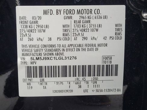 Used 2020 Lincoln Aviator Black Label w/ Dynamic Handling Package AWD/4WD image 33