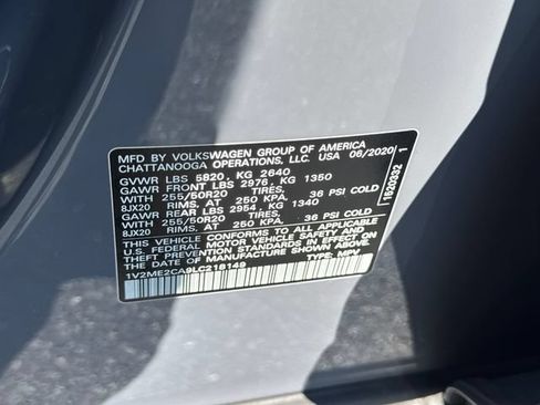 Used 2020 Volkswagen Atlas Cross Sport SEL AWD/4WD image 33