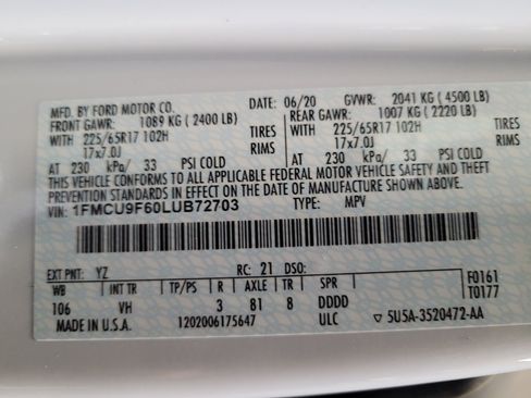 Used 2020 Ford Escape S AWD/4WD image 33