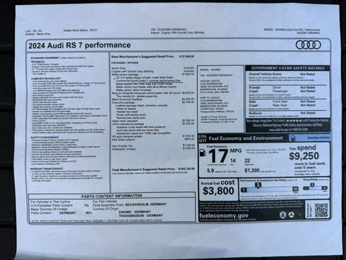 Used 2024 Audi RS 7 Performance image 2