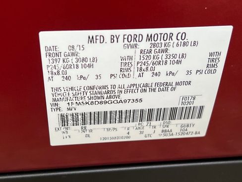 Used 2016 Ford Explorer XLT w/ Equipment Group 202A image 28