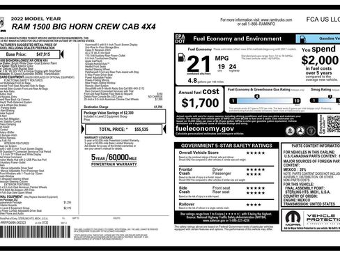 Certified 2022 RAM 1500 Big Horn AWD/4WD image 31