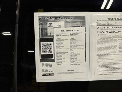 Used 2017 Lexus RX 350 AWD w/ Premium Package image 17