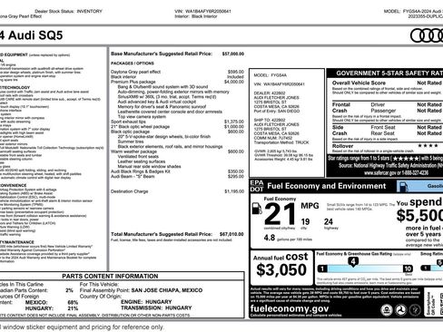 Used 2024 Audi SQ5 Premium Plus w/ Premium Plus Package image 3
