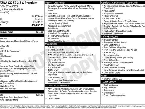 New 2026 MAZDA CX-50 AWD 2.5 S w/ Cargo Package image 34