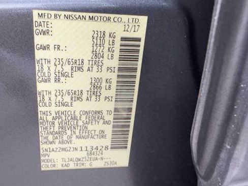 Used 2018 Nissan Murano SV w/ Premium Package FWD image 38