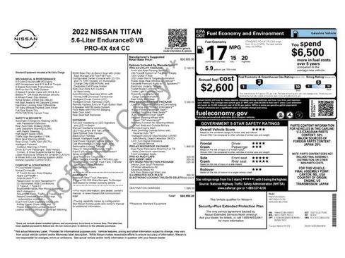 Used 2022 Nissan Titan PRO-4X w/ Pro-4x Convenience Package AWD/4WD image 7