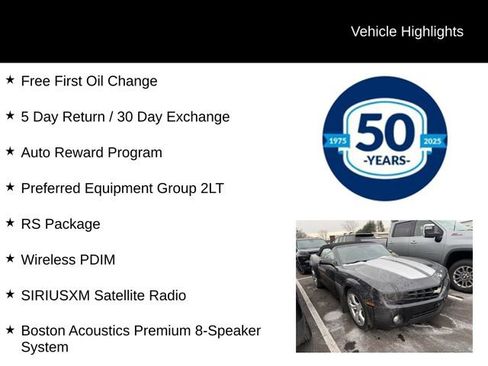 Used 2012 Chevrolet Camaro LT w/ RS Package image 5