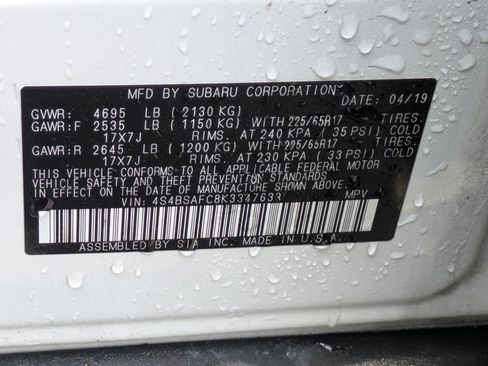 Used 2019 Subaru Outback 2.5i Premium AWD/4WD image 15