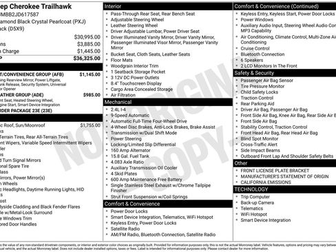 Used 2018 Jeep Cherokee Trailhawk w/ Comfort/Convenience Group image 5