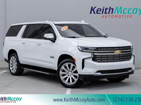Used 2021 Chevrolet Suburban Premier w/ Texas Edition RWD image 1