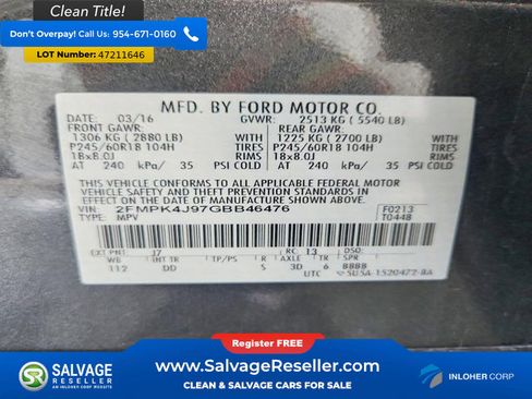 Used 2016 Ford Edge SEL image 17