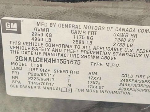 Used 2017 Chevrolet Equinox LT w/ Convenience Package FWD image 10