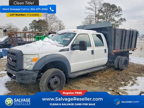 Used 2015 Ford F450 XL w/ Snow Plow Prep Package image 1