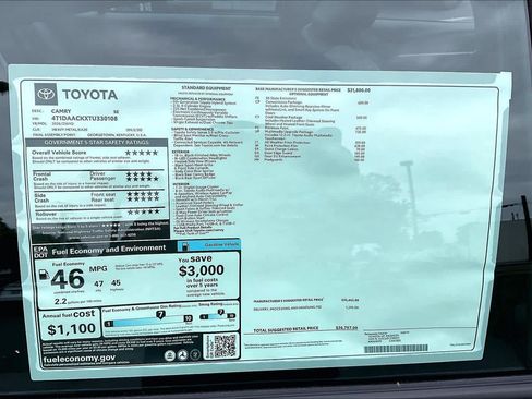 New 2026 Toyota Camry SE FWD image 22