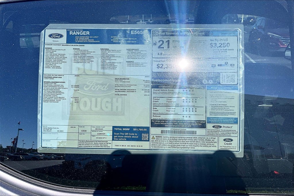 New 2026 Ford Ranger Lariat w/ FX4 Off-Road Package AWD/4WD image 14