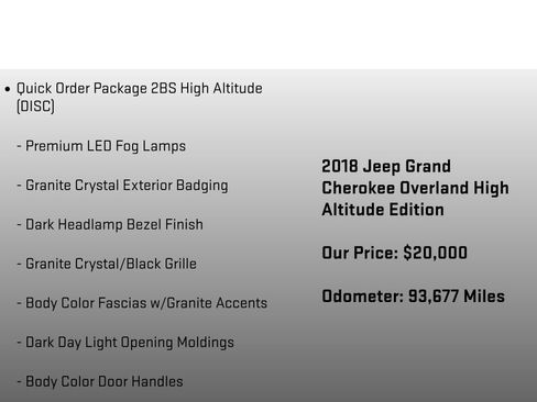 Used 2018 Jeep Grand Cherokee High Altitude AWD/4WD image 12