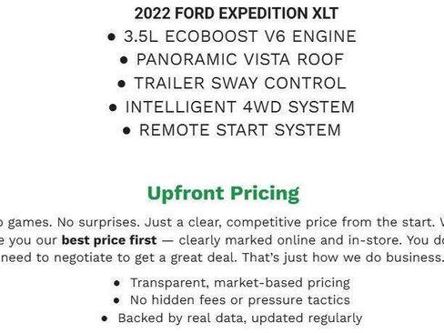 Used 2022 Ford Expedition XLT AWD/4WD image 1