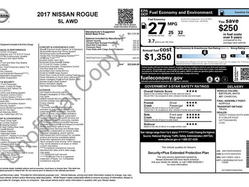 Used 2017 Nissan Rogue SL AWD/4WD image 6