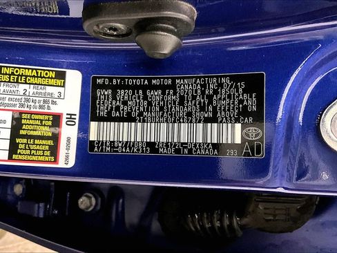 Used 2015 Toyota Corolla S w/ Body Protection Package #1 FWD image 19