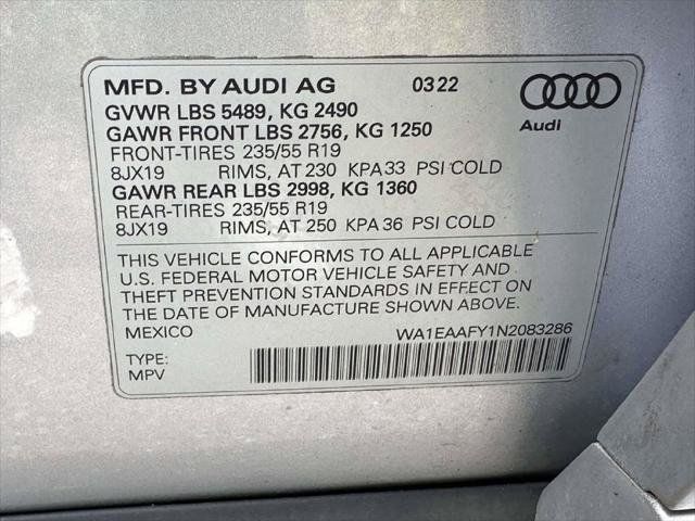 Used 2022 Audi Q5 2.0T Premium Plus w/ Premium Plus Package AWD/4WD image 37