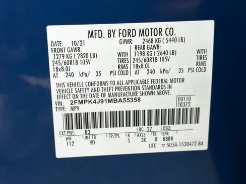 Certified 2021 Ford Edge SEL AWD/4WD image 29