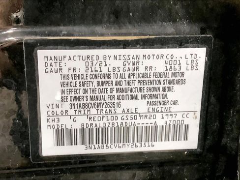 Used 2021 Nissan Sentra SV FWD image 37