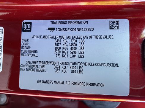 Used 2022 Chevrolet Suburban RST w/ Luxury Package AWD/4WD image 39