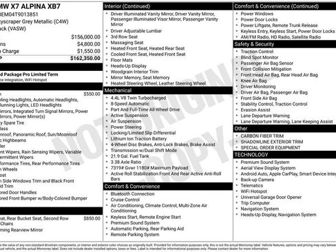 Certified 2026 BMW ALPINA XB7 AWD/4WD image 5
