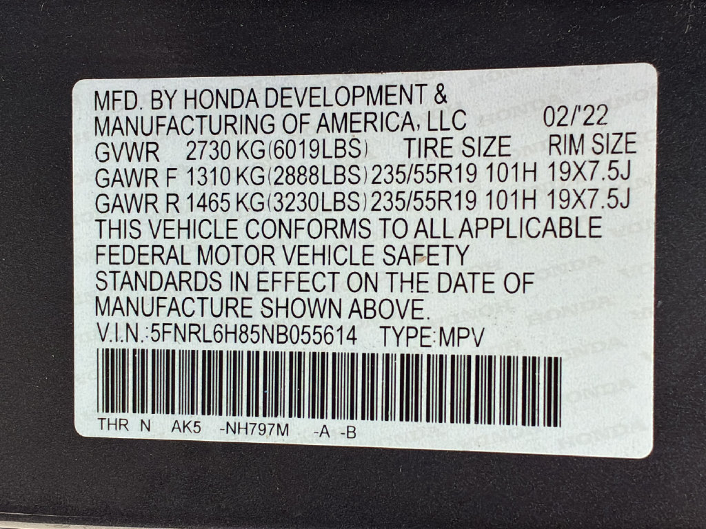 Used 2022 Honda Odyssey Touring image 29