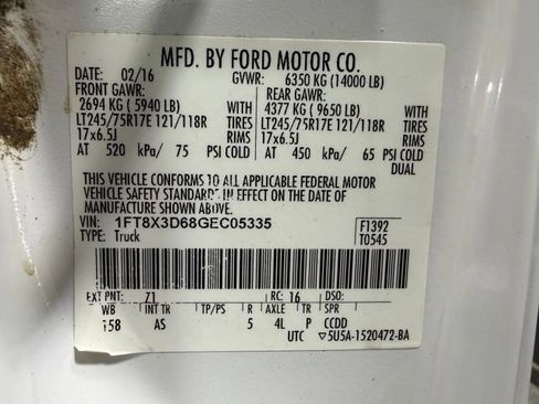 Used 2016 Ford F350 XL w/ Power Equipment Group AWD/4WD image 25