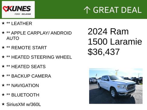 Used 2024 RAM 1500 Laramie AWD/4WD image 2