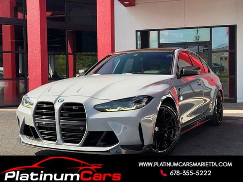 Used 2022 BMW M3 Competition w/ M Carbon Exterior Package RWD image 1