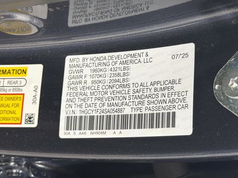 Used 2025 Honda Accord LX image 12